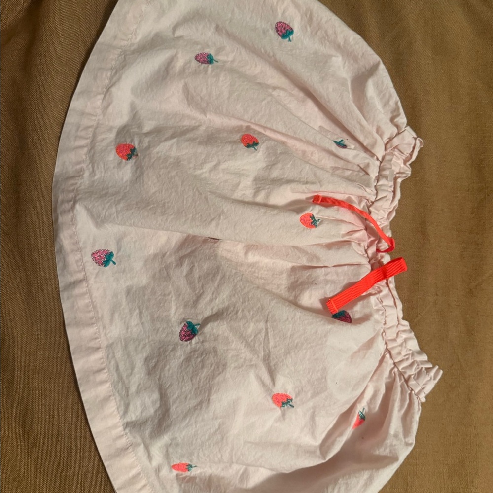 Mini Boden Light Pink Skirt with Embroidered Details